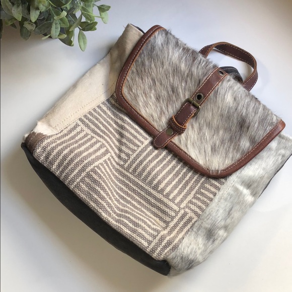 Myra Bag | Rustic Western Canvas Backpack Bag - Picture 1 of 7